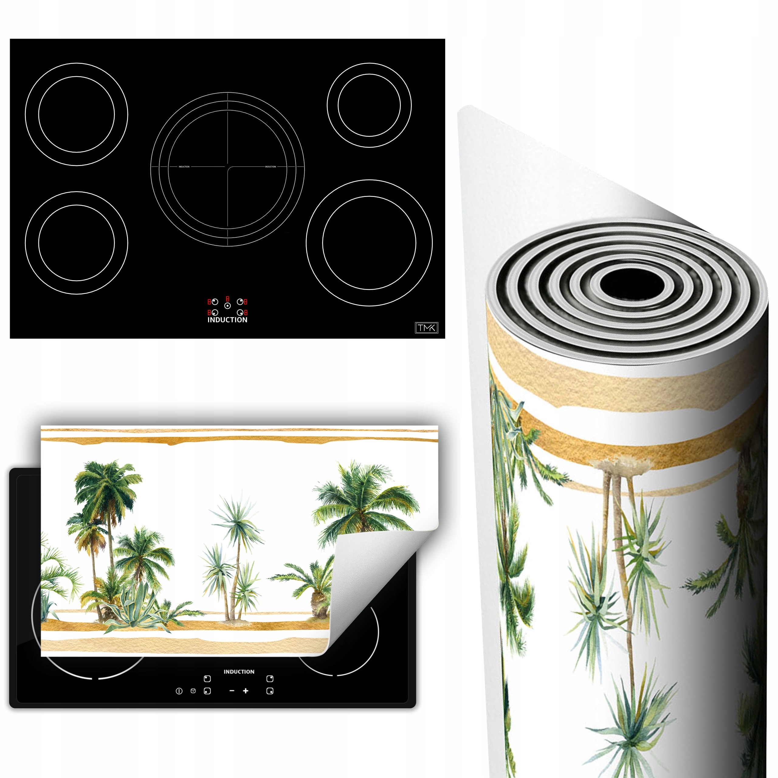 Vinylová Podložka Na Ochranu Kuchyňské Desky 90x52 palmy