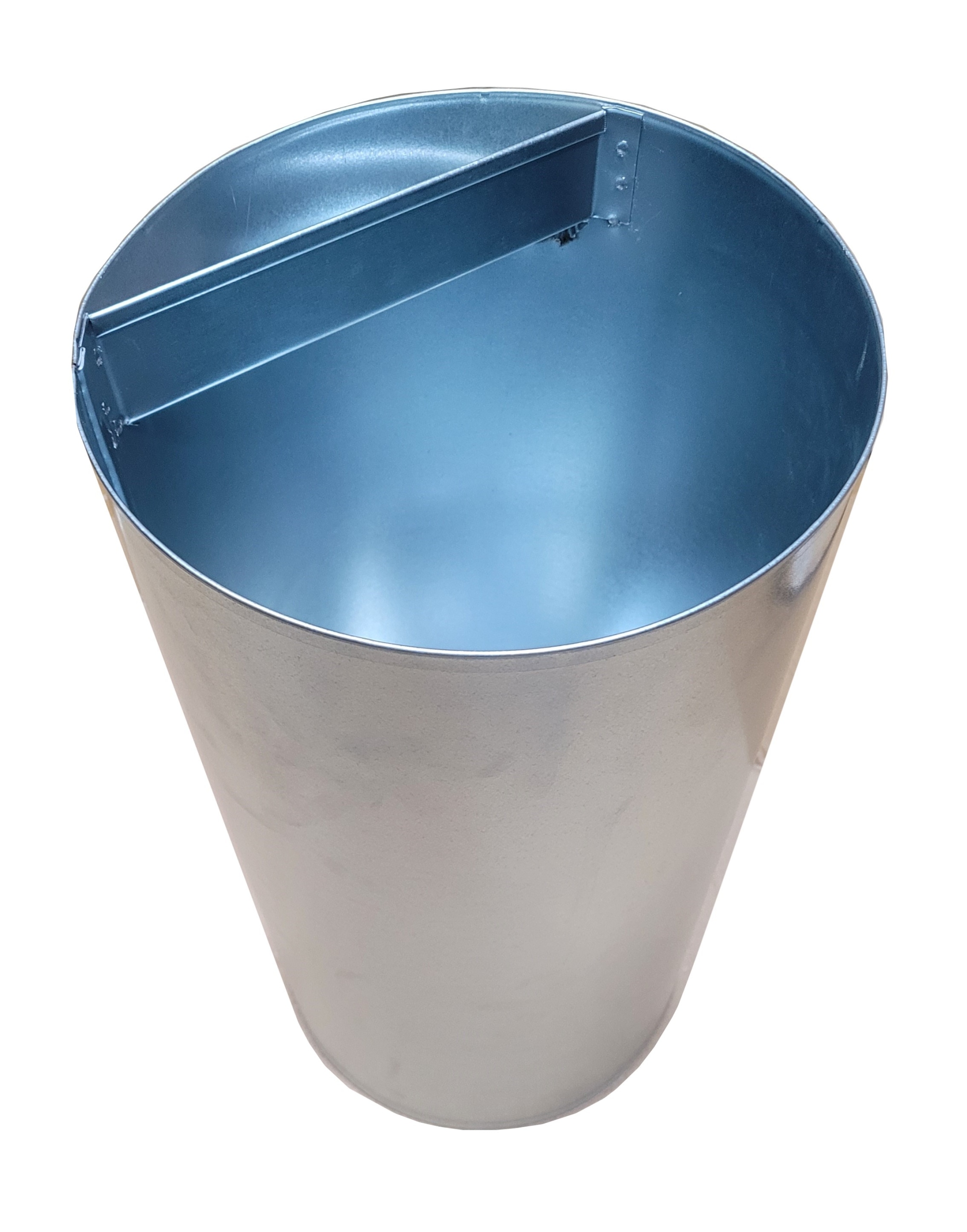 Levně Vložka z pozinkované oceli do pouličního betonového koše 24L s popelníkem