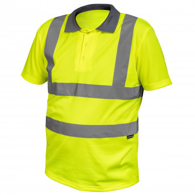 HOGERT KOSZULKA POLO ŻÓŁTA ODBLASKI ROZMIAR XXL