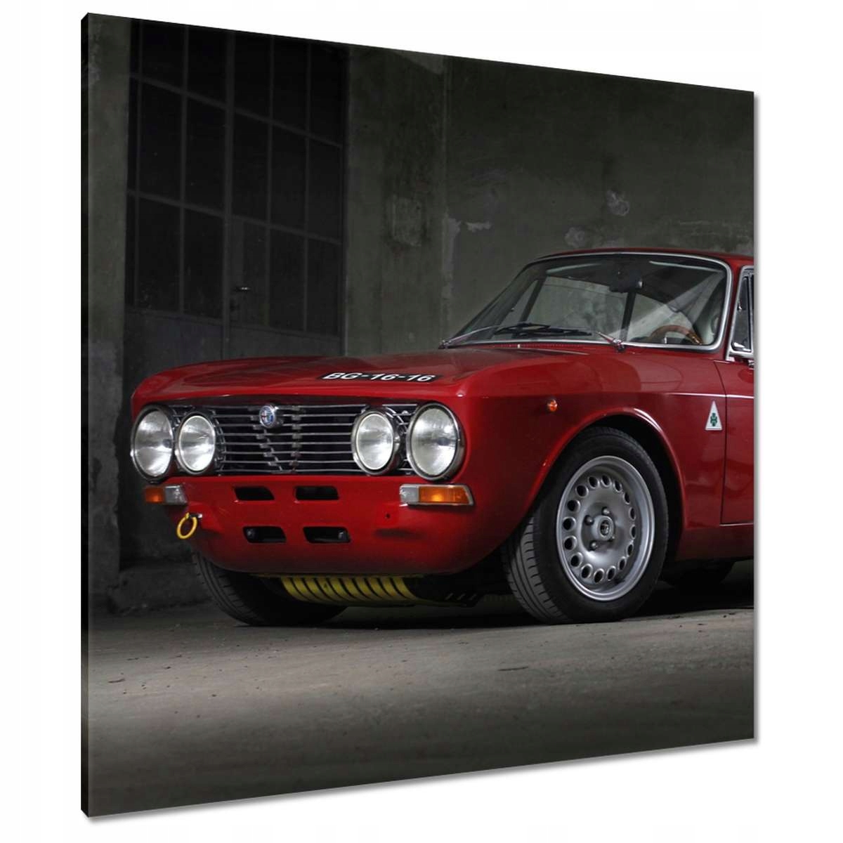 Obrazy 90x90 Červená Alfa Romeo