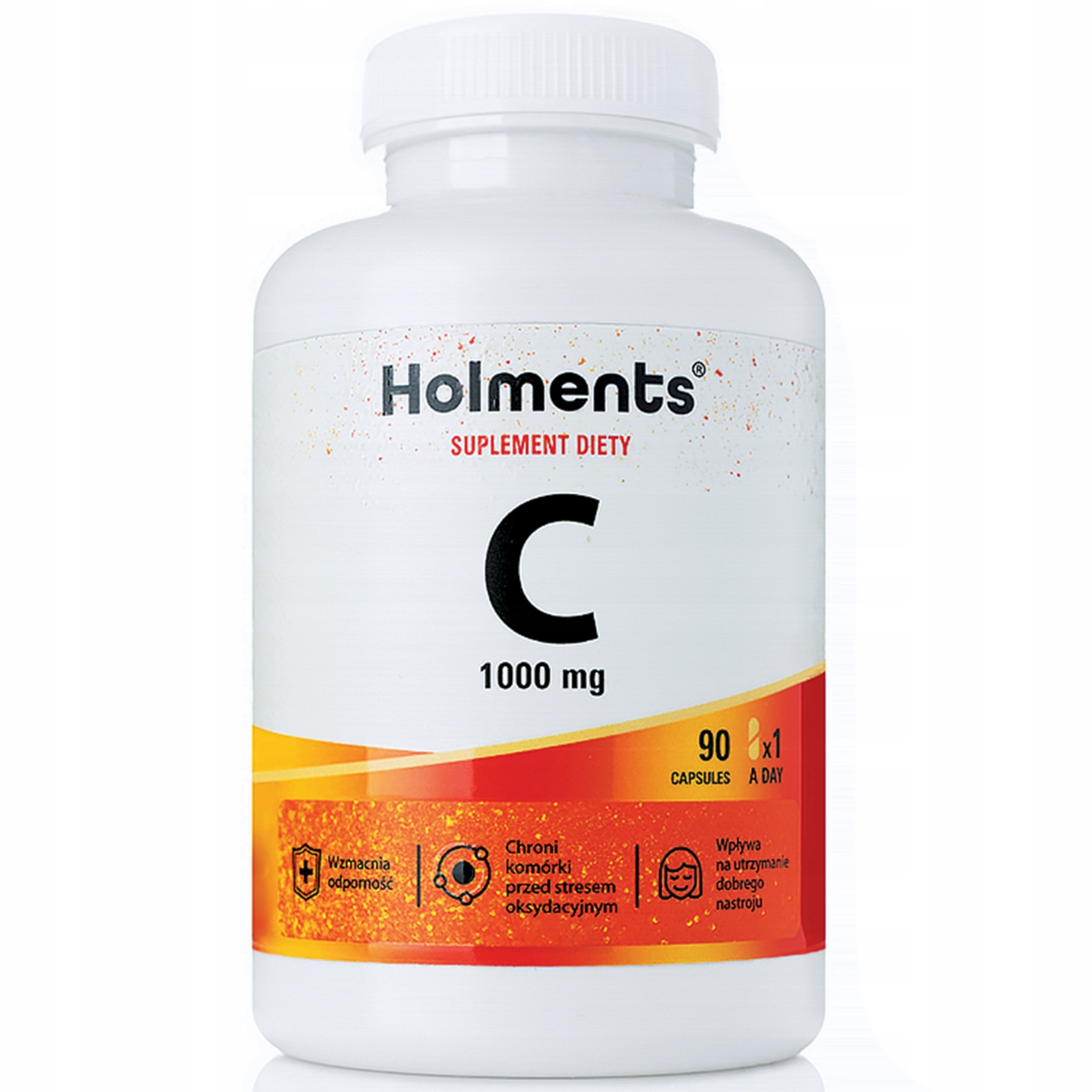 Vitamín C 1000mg na 90 dní HOLMENTS imunita 90 kapsúl l-askorbová