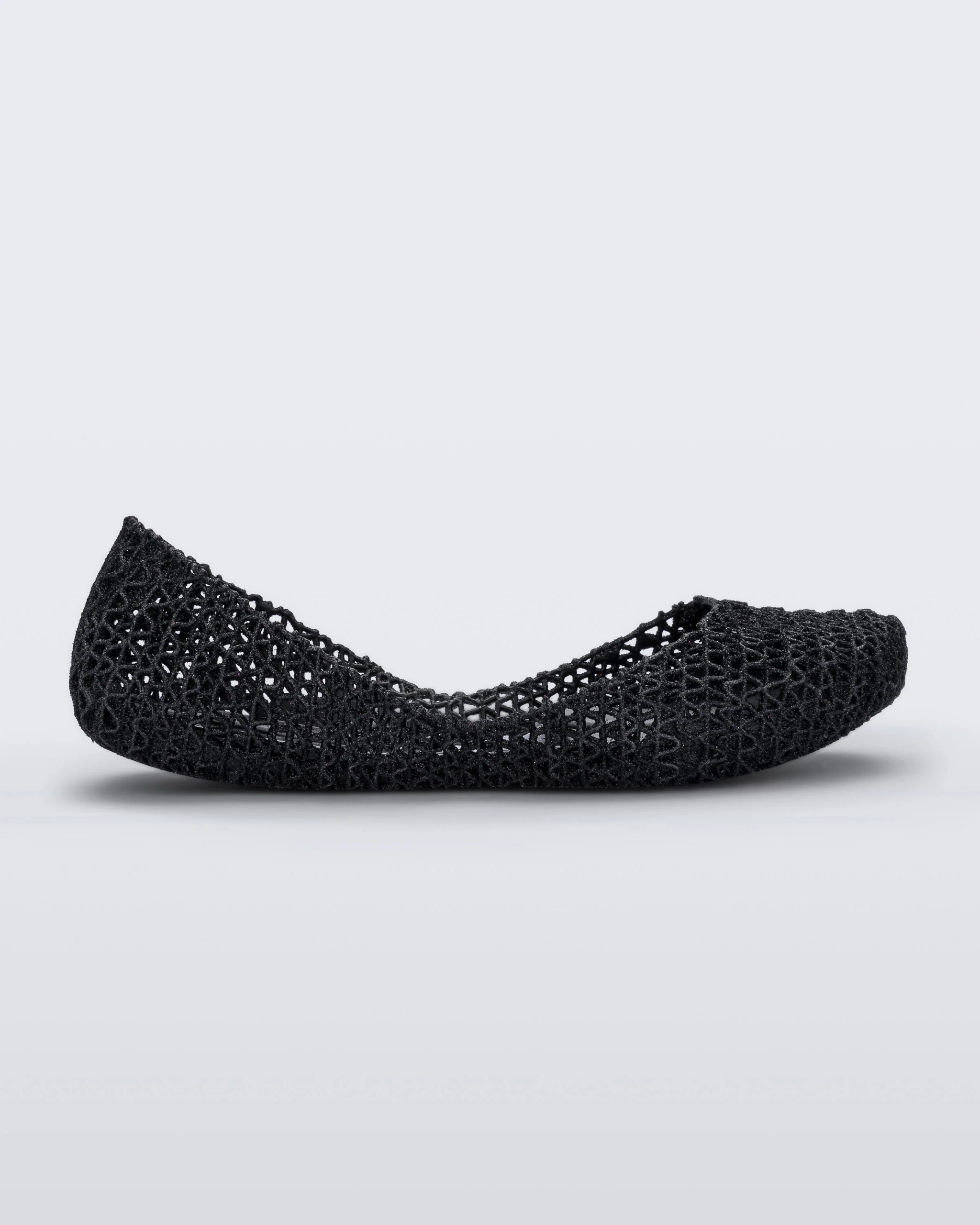 Melissa Campana Papel VII Ad Black Glitter Dámské baleríny černé 38