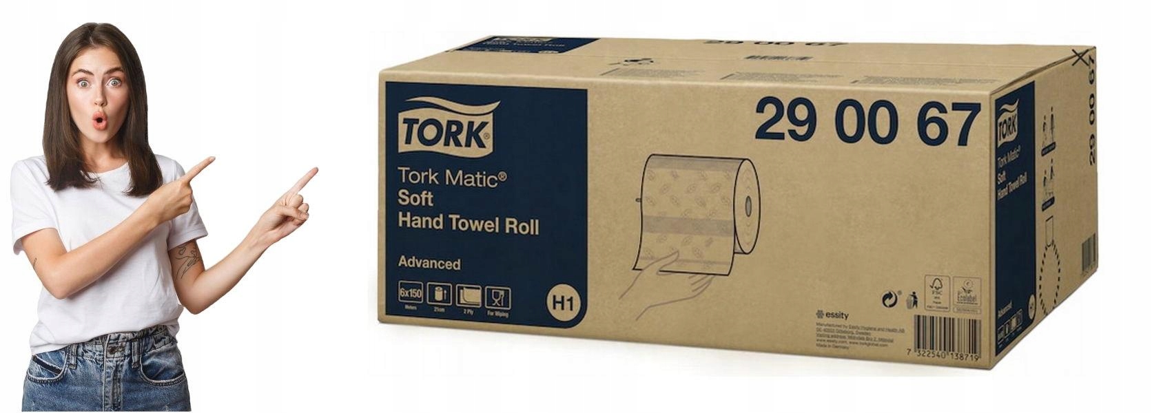 Ručník v roli Tork H1 Advanced Soft [6]