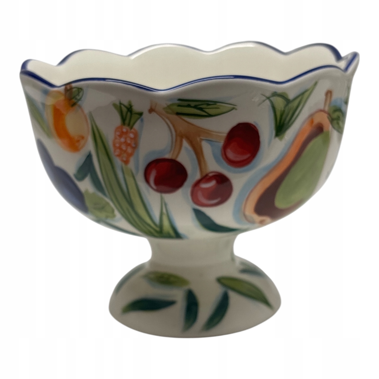 Ceramiczna owocarka kolorowa.