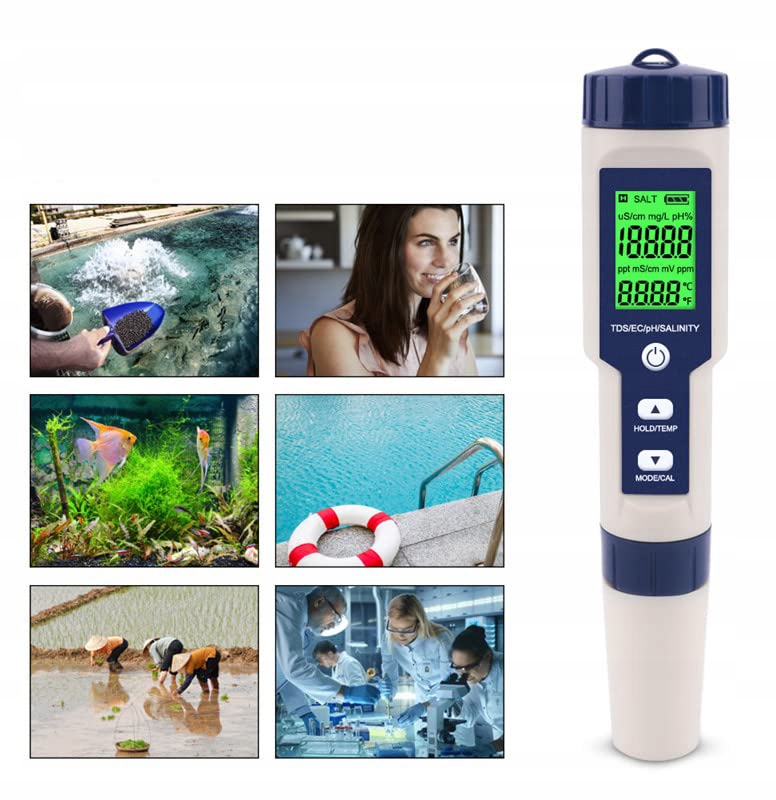 5-W-1 TESTER WODY, WIELOFUNKCYJNY TESTER JAKOŚCI WODY, DO BASENU, AKWARIUM EAN (GTIN) 6951000617634