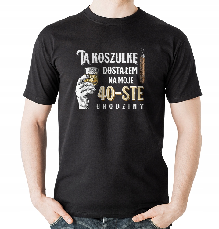 

T-shirt Koszulka Męska Na 30 40 50 60 Urodziny