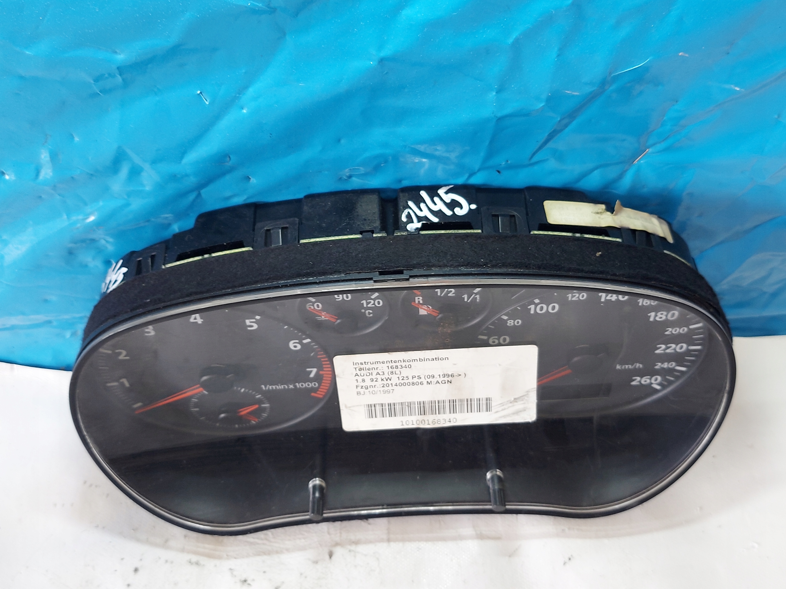 dials clock A3 8L 1.8 20V 8L0919860A
