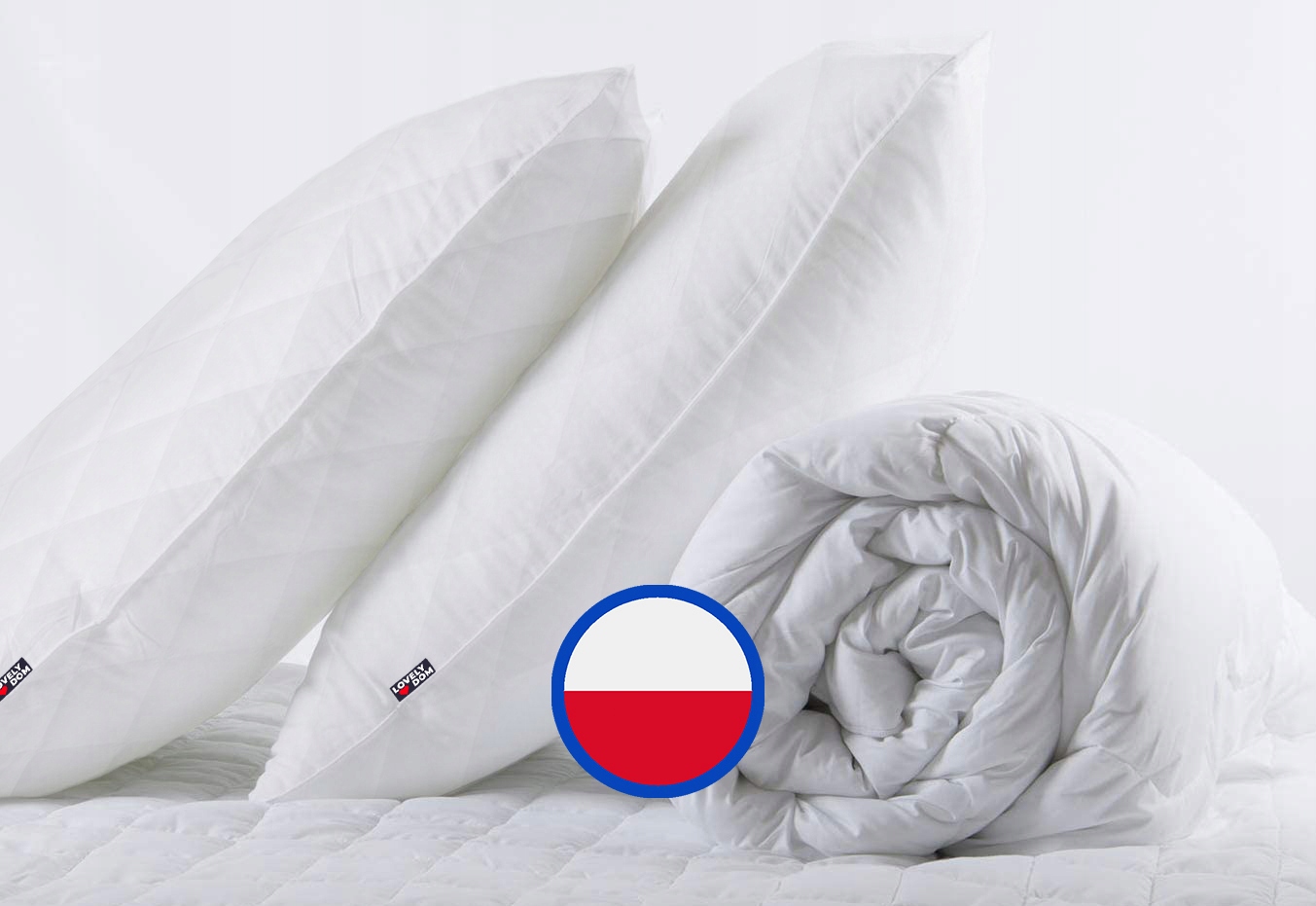 CAŁOROCZNA KOŁDRA 160X200 + 2 PODUSZKI + 2 JAŚKI Szerokość produktu 160 cm