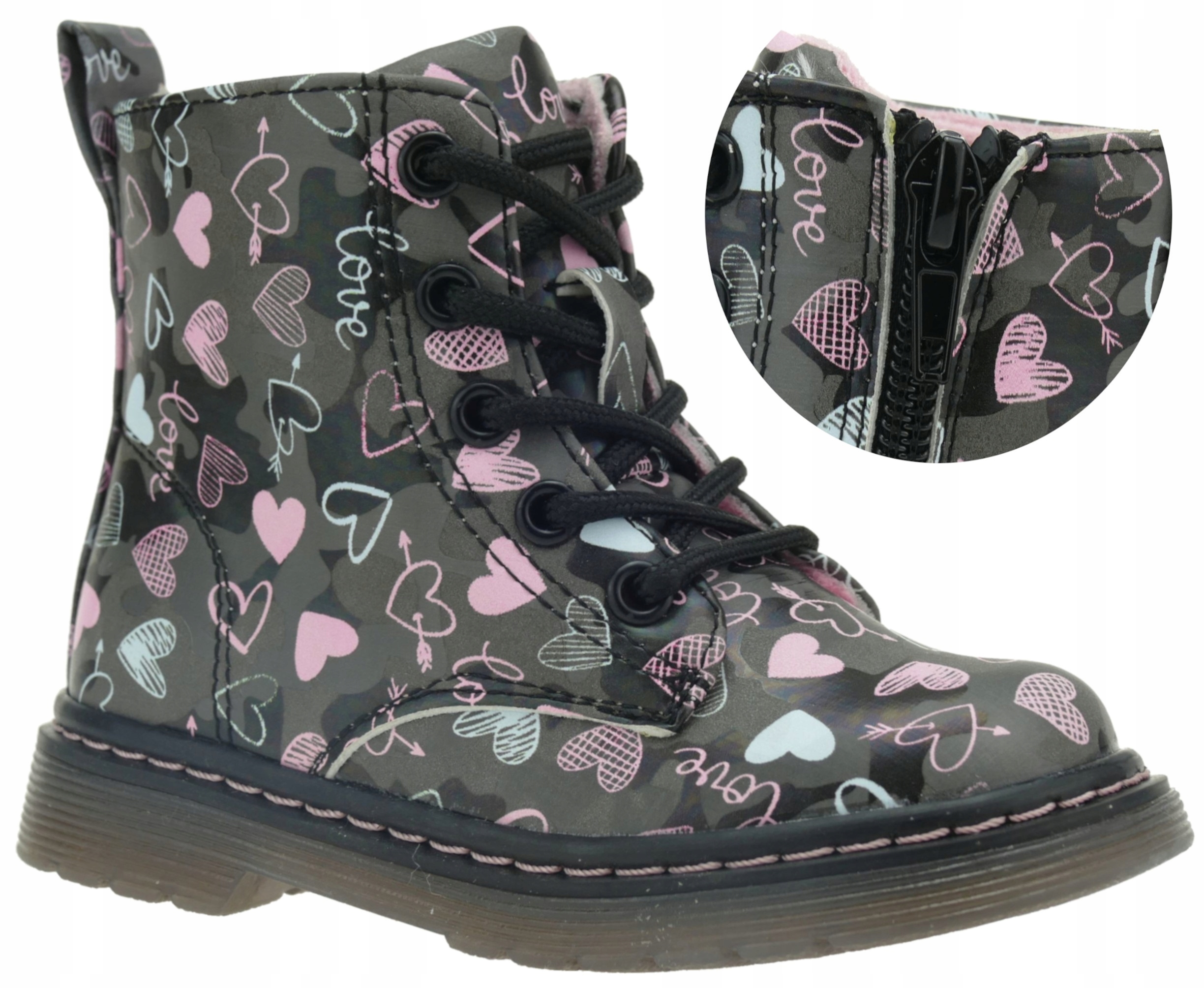 DZIEWCZĘCE TRZEWIKI PÓŁBUTY DZIECIĘCE BOTKI BUTY PRZEJŚCIOWE SUWAK R. 24