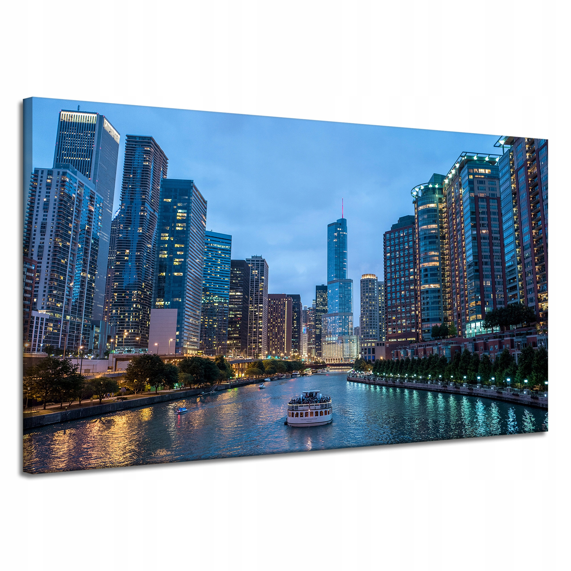 Obraz Canvas Architektura Chicago řeka 120x70 cm