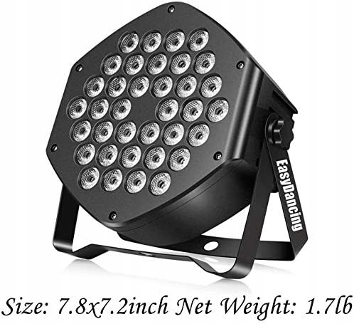 Reflektor sceniczny LED RGB 36, OŚWIETLENIE DYSKOTEKOWE DMX512 LED PAR 36 Kod producenta B06XSJVTNV