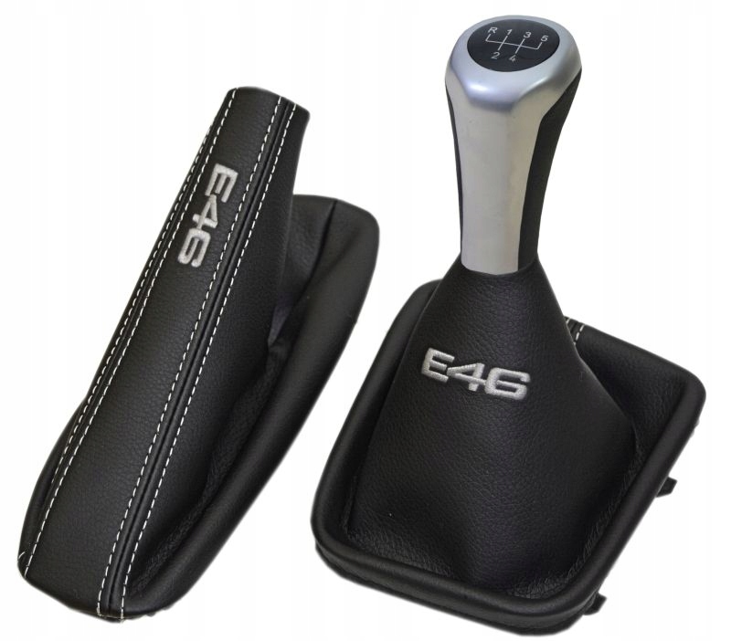 BMW E46 Gałka Zmiany Biegów Komplet Mieszków Haft Producent części Inny