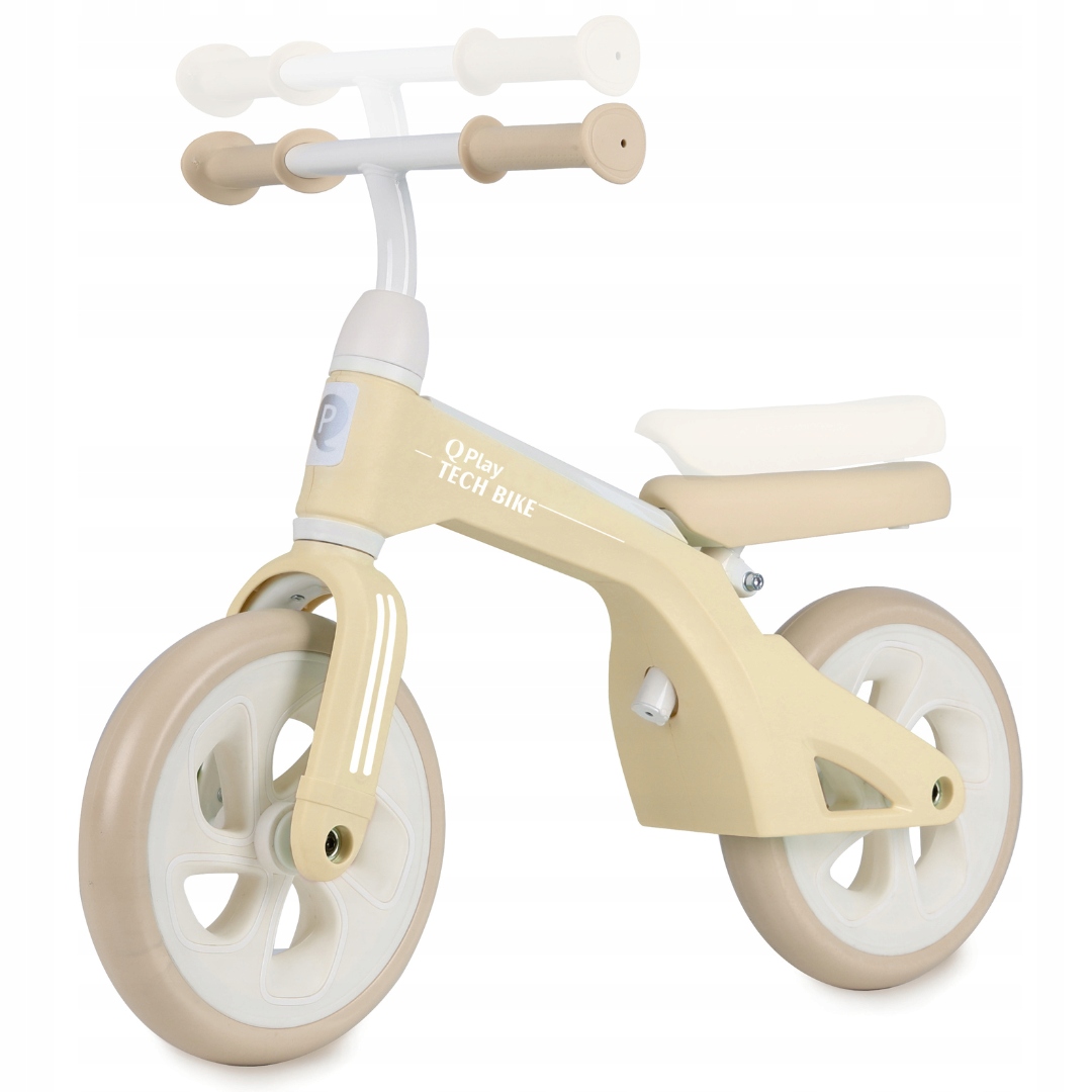 Qplay Rowerek Biegowy dla dzieci chodzik jeździk koła Eva Tech Cream