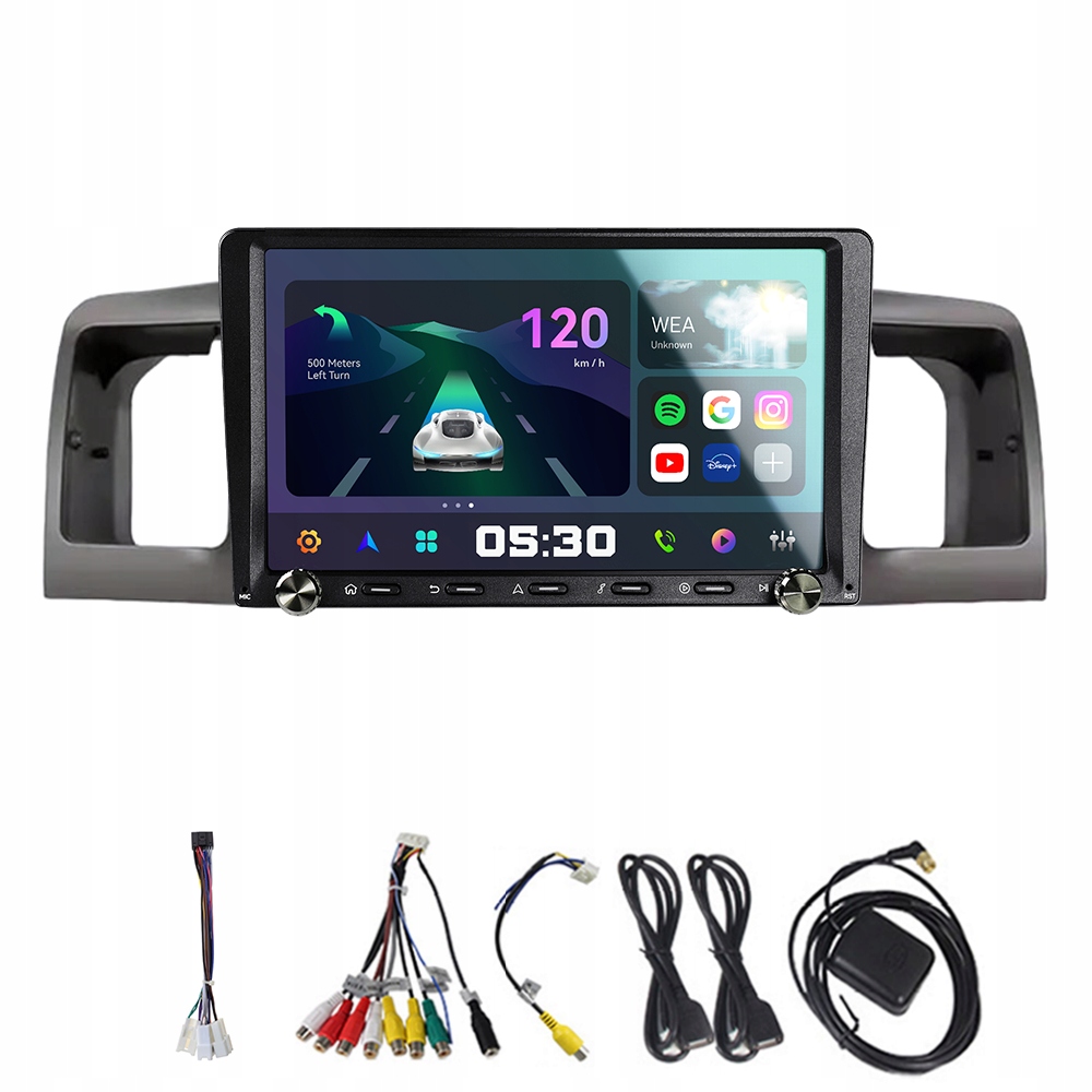 2Din Android 13 autorádio pro Toyota Corolla E120 E130 2000-2006 2G 32G