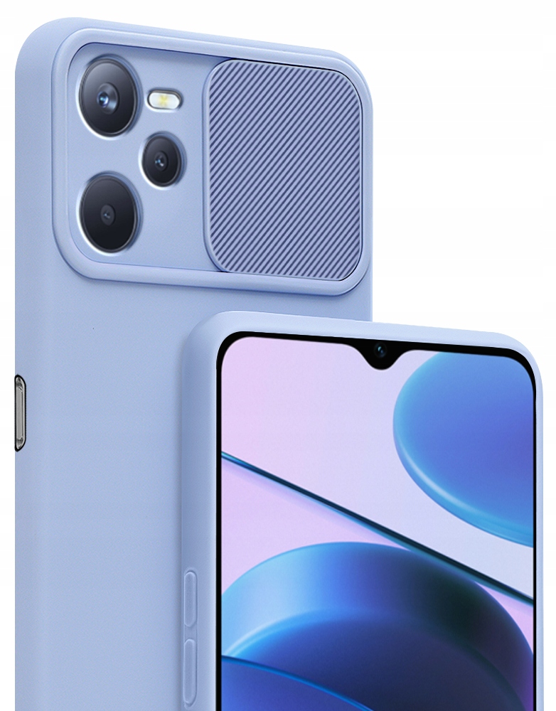 

Etui Silicone CamShield Szkło 9H do Realme C35