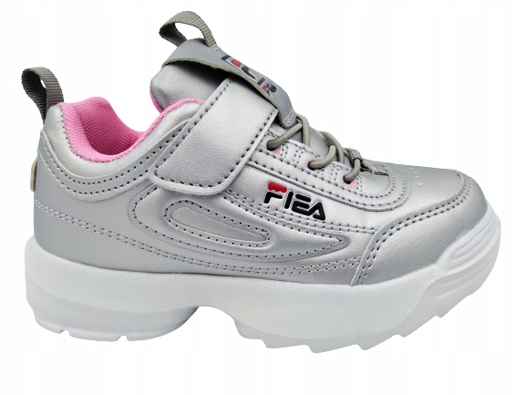 

Sneakersy Lekkie Buty Sportowe Rzepy Adidasy Fil