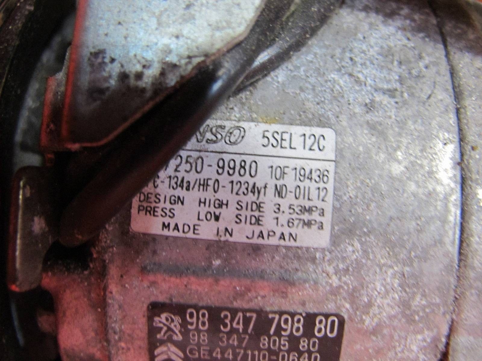 PEUGEOT 208 II 2 GT 19- 1.2 PURETECH HNS CITROEN OPEL compressor compressor;