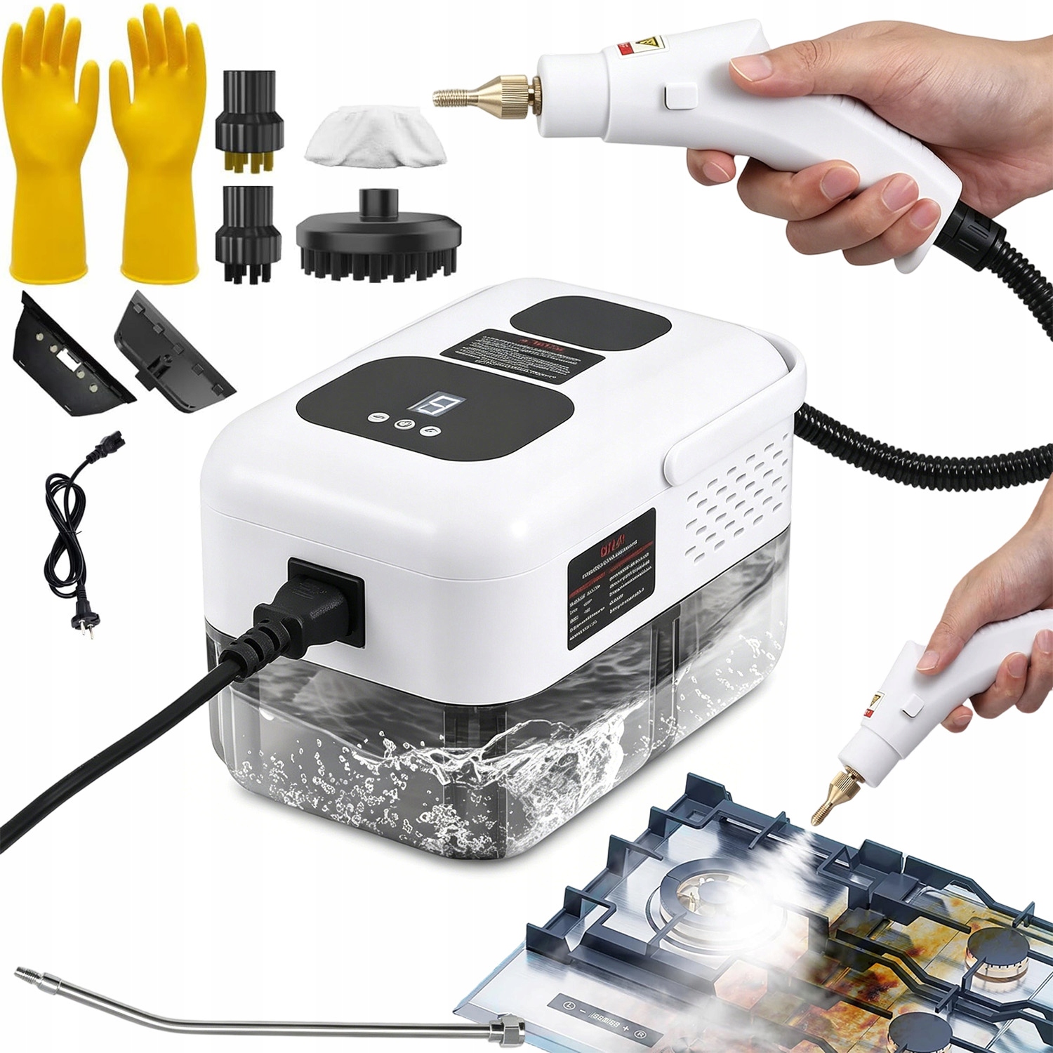 Parní Čistič Oken Parní Mop Vysavač Sada Příslušenství 2500 W
