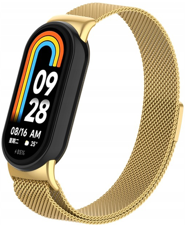 PASEK BRANSOLETA OPASKA DO SMARTBAND XIAOMI MI BAND 8/9 - GOLD