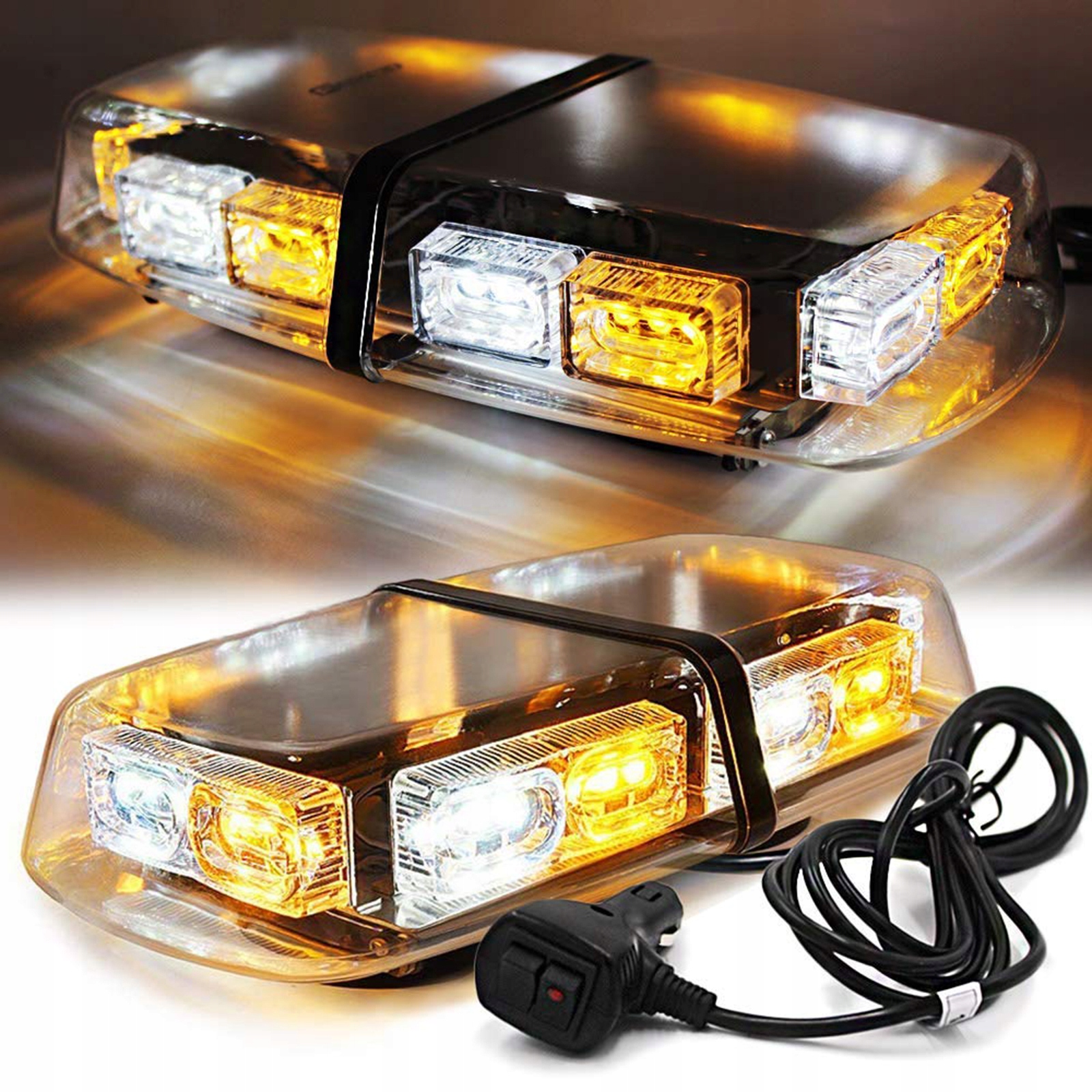 Výstražná lampa kohout 12V/24V 36LED na magnet