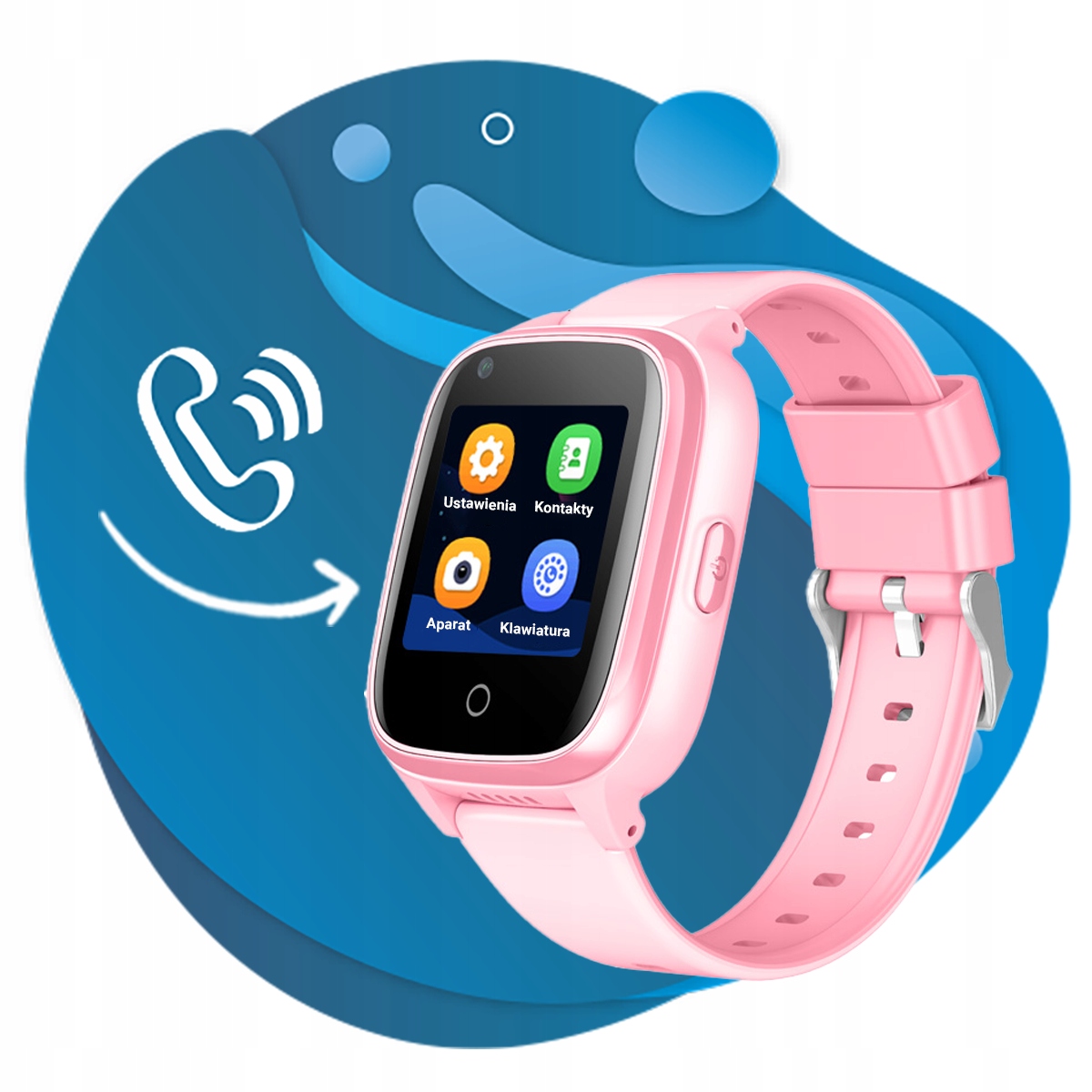 Smartwatch dla dziecka CALMEAN Child Watch Touch 2 GPS, GRY, WODOSZCZELNY Model inny