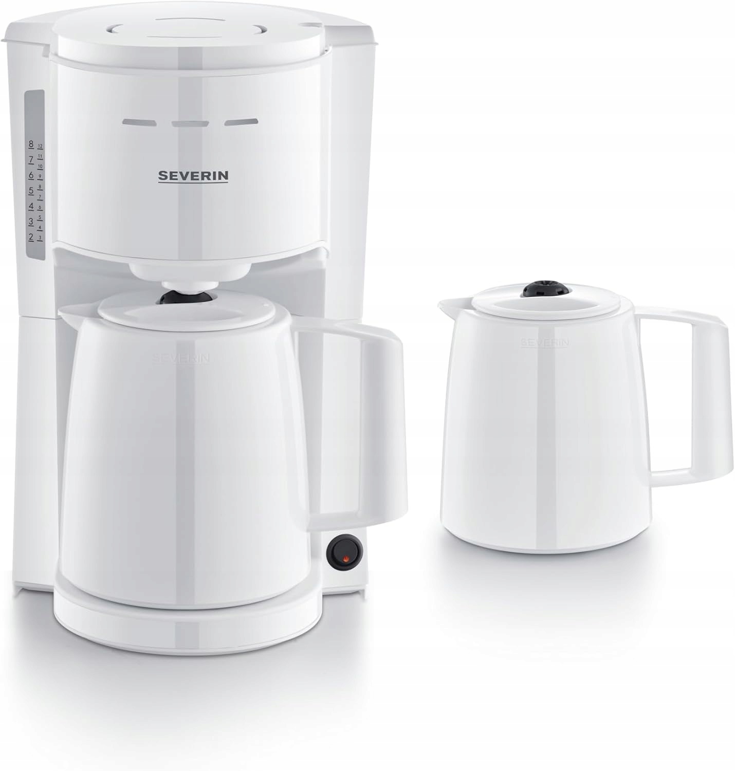 Překapávač Severin Ka 9309 1000W 1L termohrnek bílý