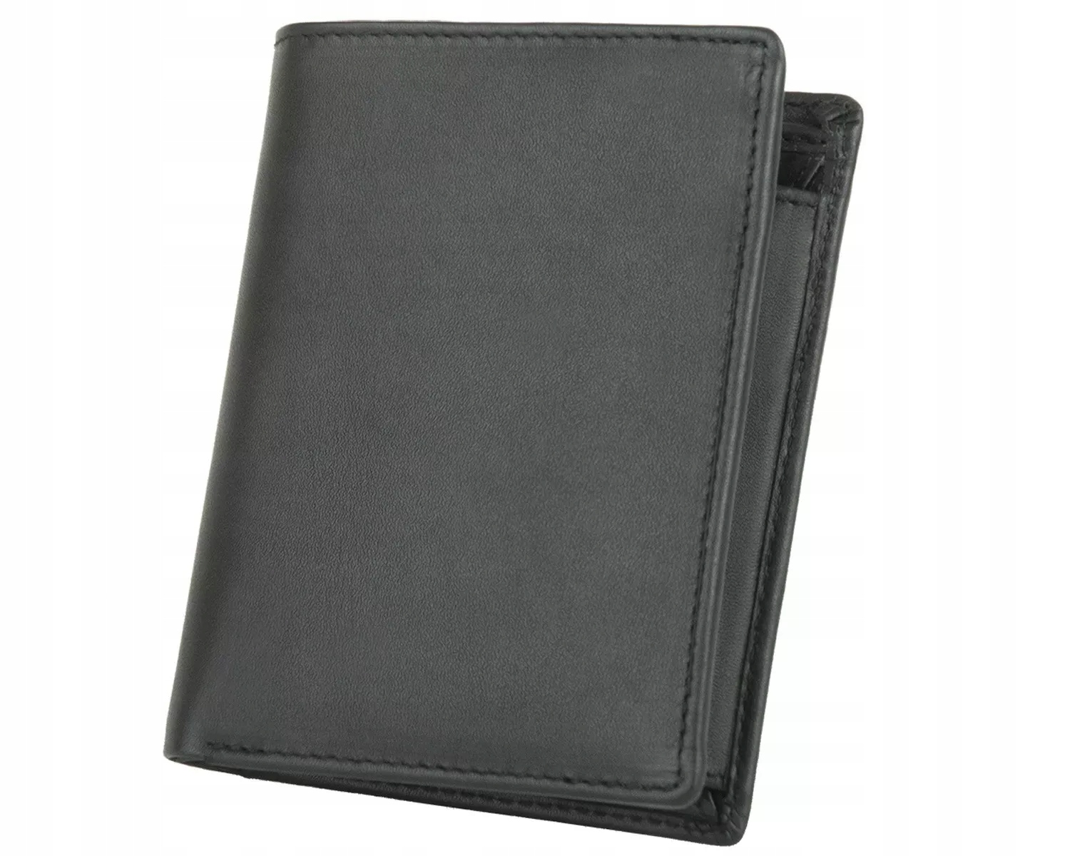 PORTFEL MĘSKI SKÓRZANY OCHRONA RFID Czarny Z OCHRONĄ DUŻY ROZBUDOWANY EAN (GTIN) 5907806175589