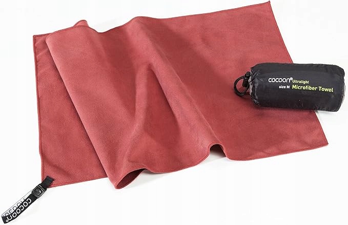 Rychleschnoucí ručník Cocoon Mikrovlákno XL 150x80 Marsala Red