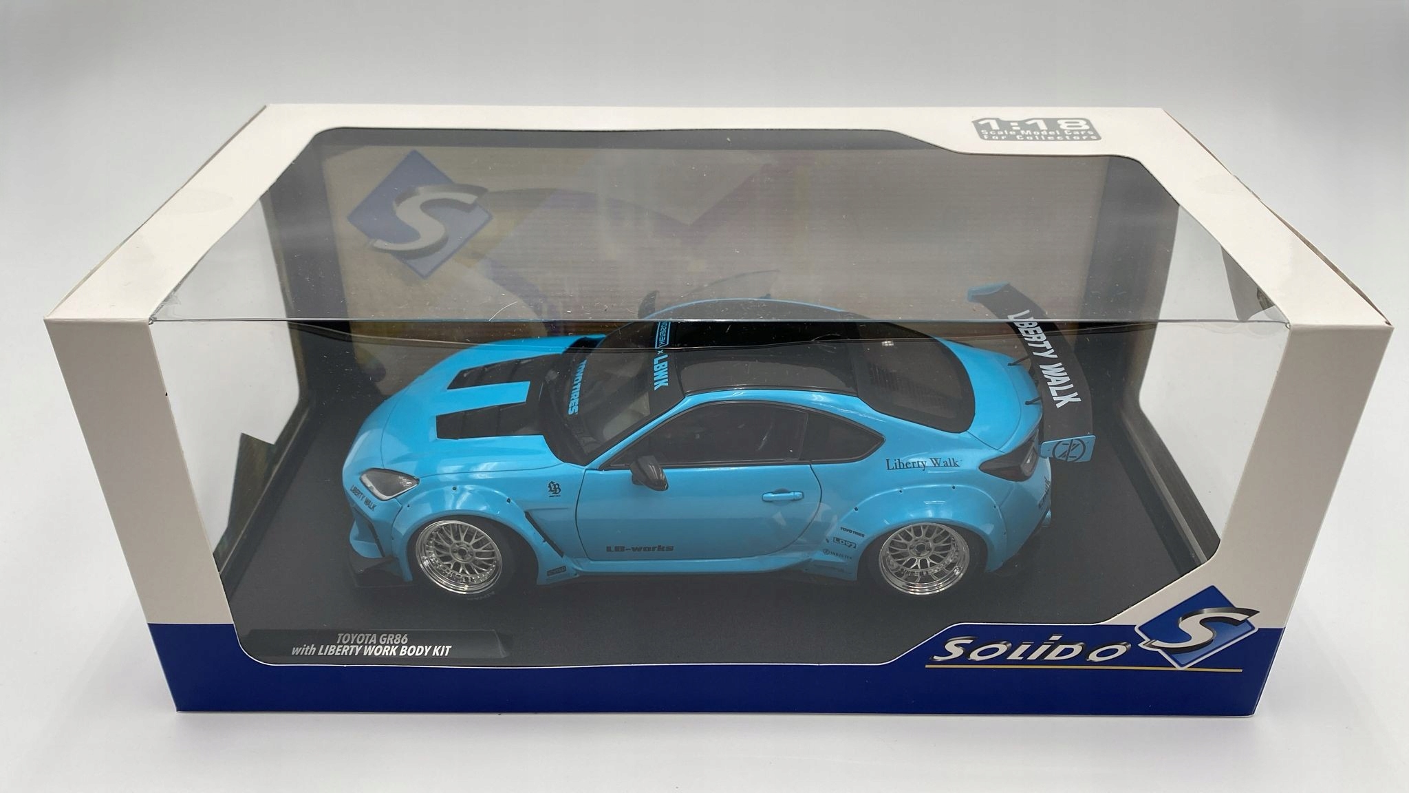 SOLIDO 1/18 Toyota GR86 Liberty Walk Body Kit - Miniature Métal 2024 Neuve Sous Boîte