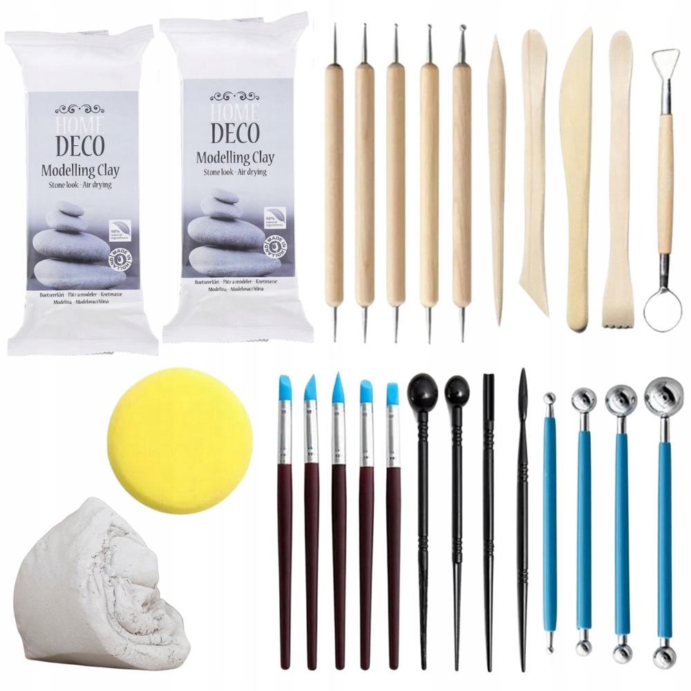 Набор инструментов для лепки из глины, инструменты для лепки из глины, чехол 1 кг