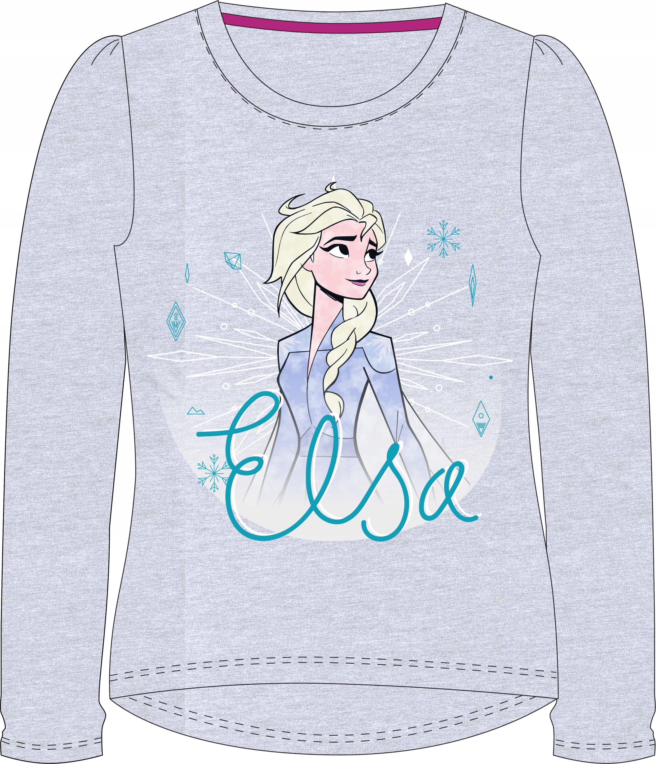 

Nowa Bluzka Disney Kraina Lodu Frozen -116*popiel