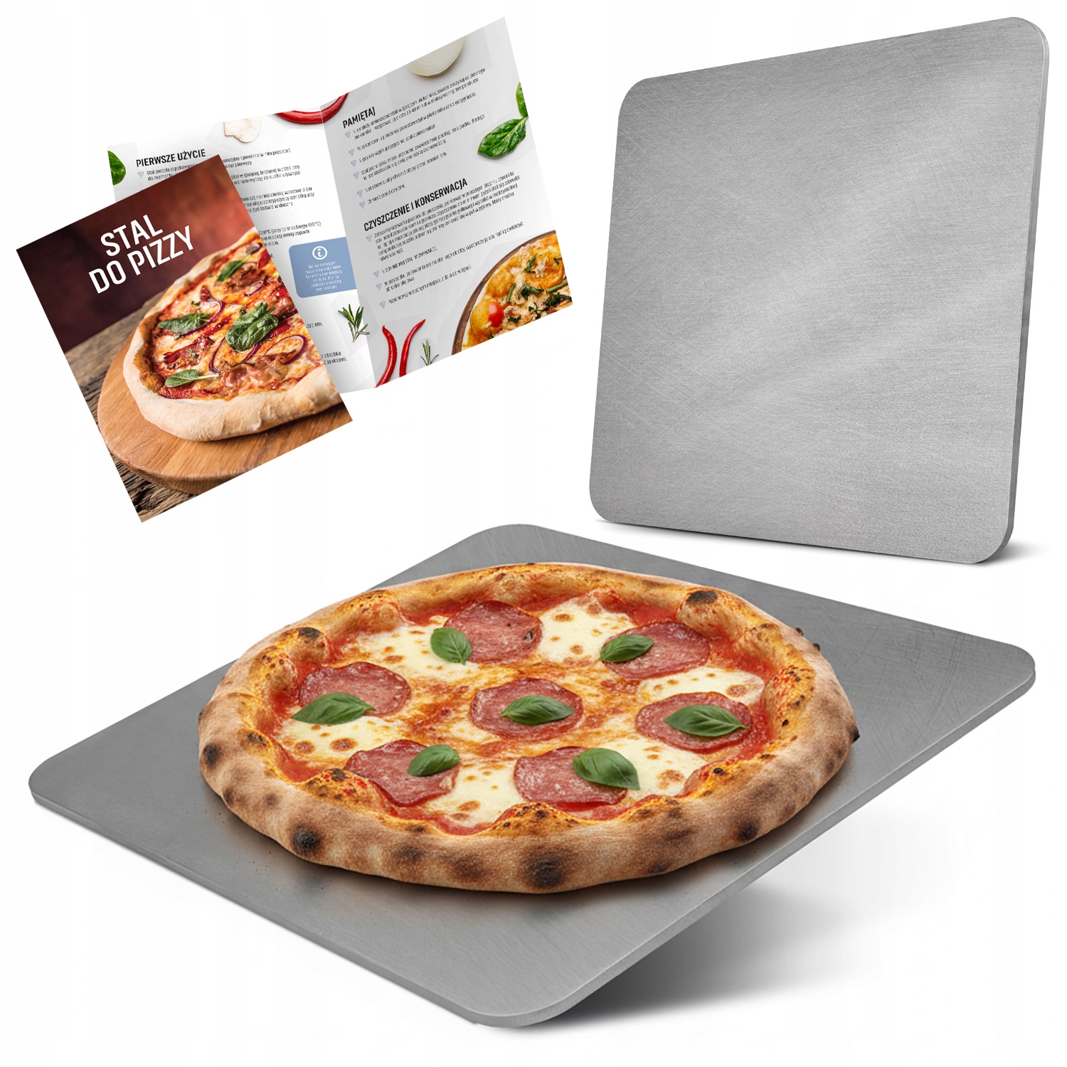 Oceľová Doska Na Pizzu Hrubá Plechová 6MM 40x35cm XXL Atest