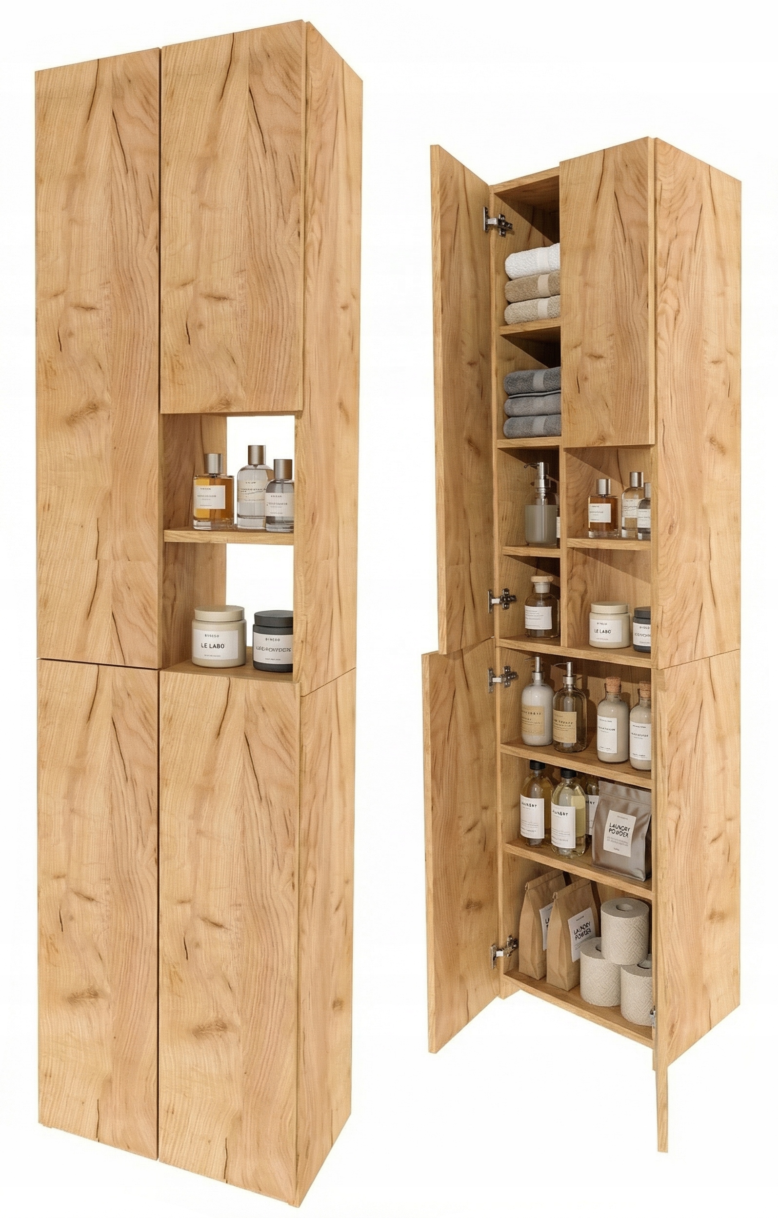 volně stojící skříňka koupelnový pomocník regál sloupek skříňka dub Craft