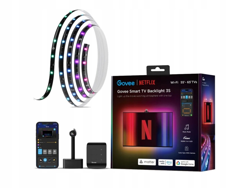 Taśma Led Govee H6098 4.8 m Envisual Tv Backlight Wi-Fi/Bluetooth
