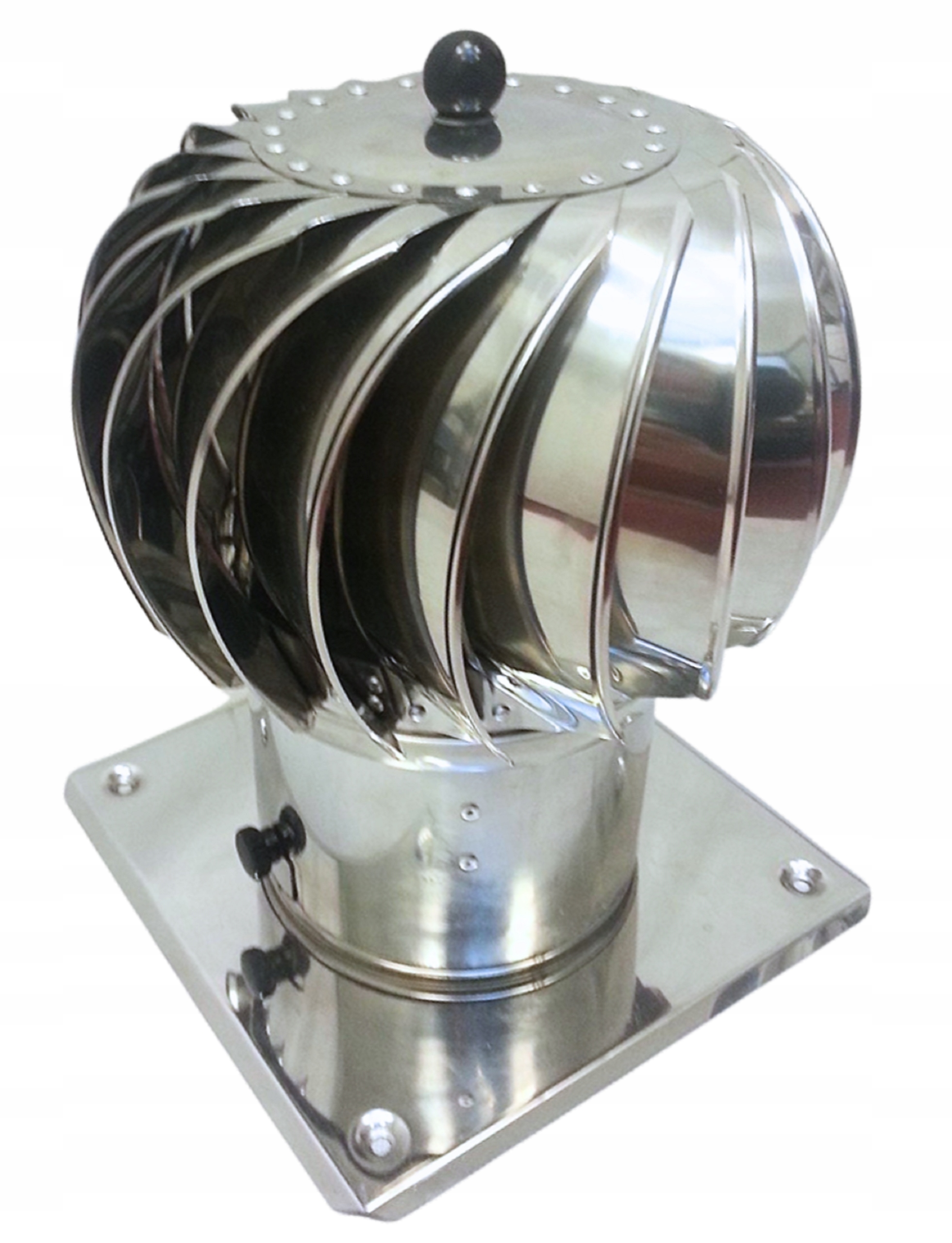 Komínová Nástavba Otočná Turbovent Ventilační ø 150 mm nerezová Čtverec