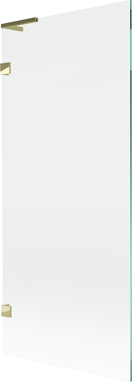 Mexen Lunar L vana paravan 1-dílný 80 x 150 cm, transparentní, zlatý 897L
