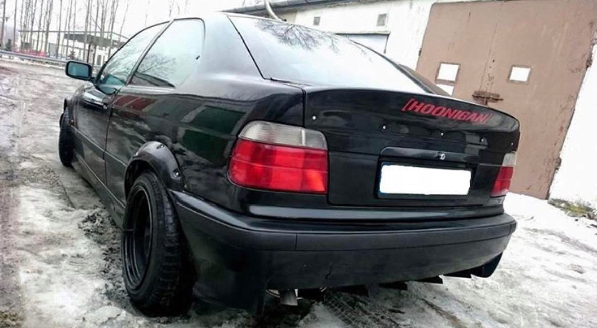SPOILER BAGAŻNIKA BMW E36 COMPACT SPOILER DUCTAIL NOWY PODKŁAD DUCTAIL
