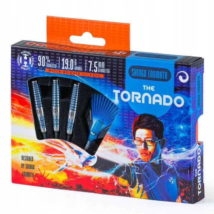 Pevné šipky pro elektronický terč 3 ks Harrows Tornado Softip