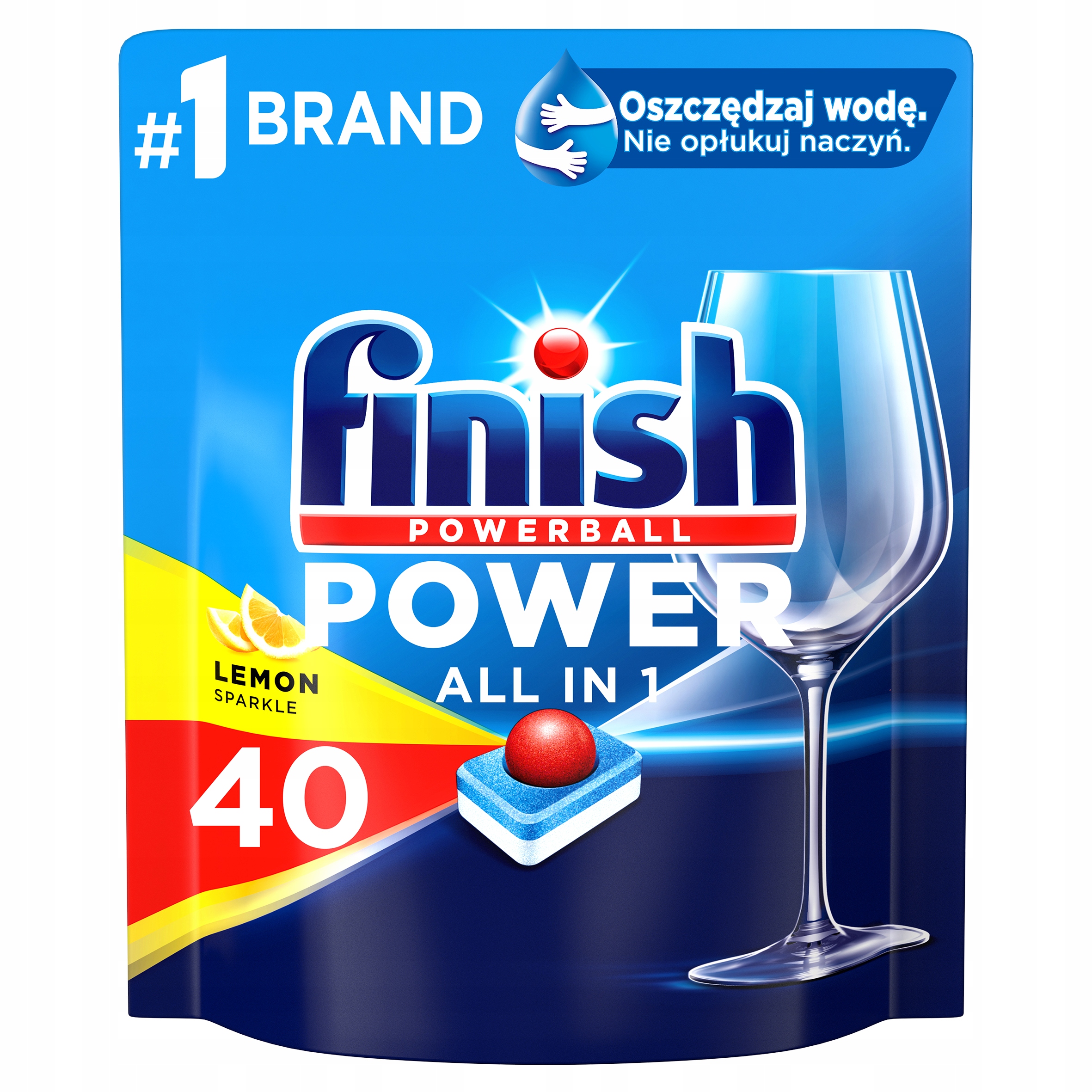 

Finish All in 1 Max Tabletki do Zmywarki 40 Lemon