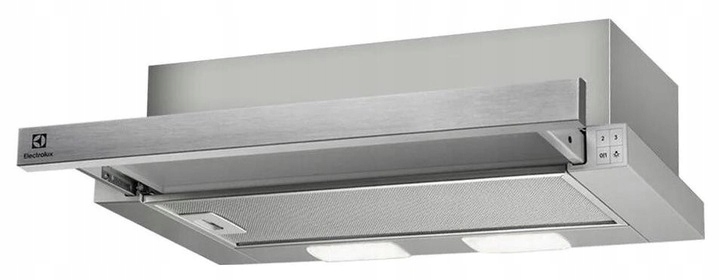 Teleskopický odsávač pár Electrolux LFP226S 60 cm 330 m3/h 90 W, 3 rýchlosti, sivý