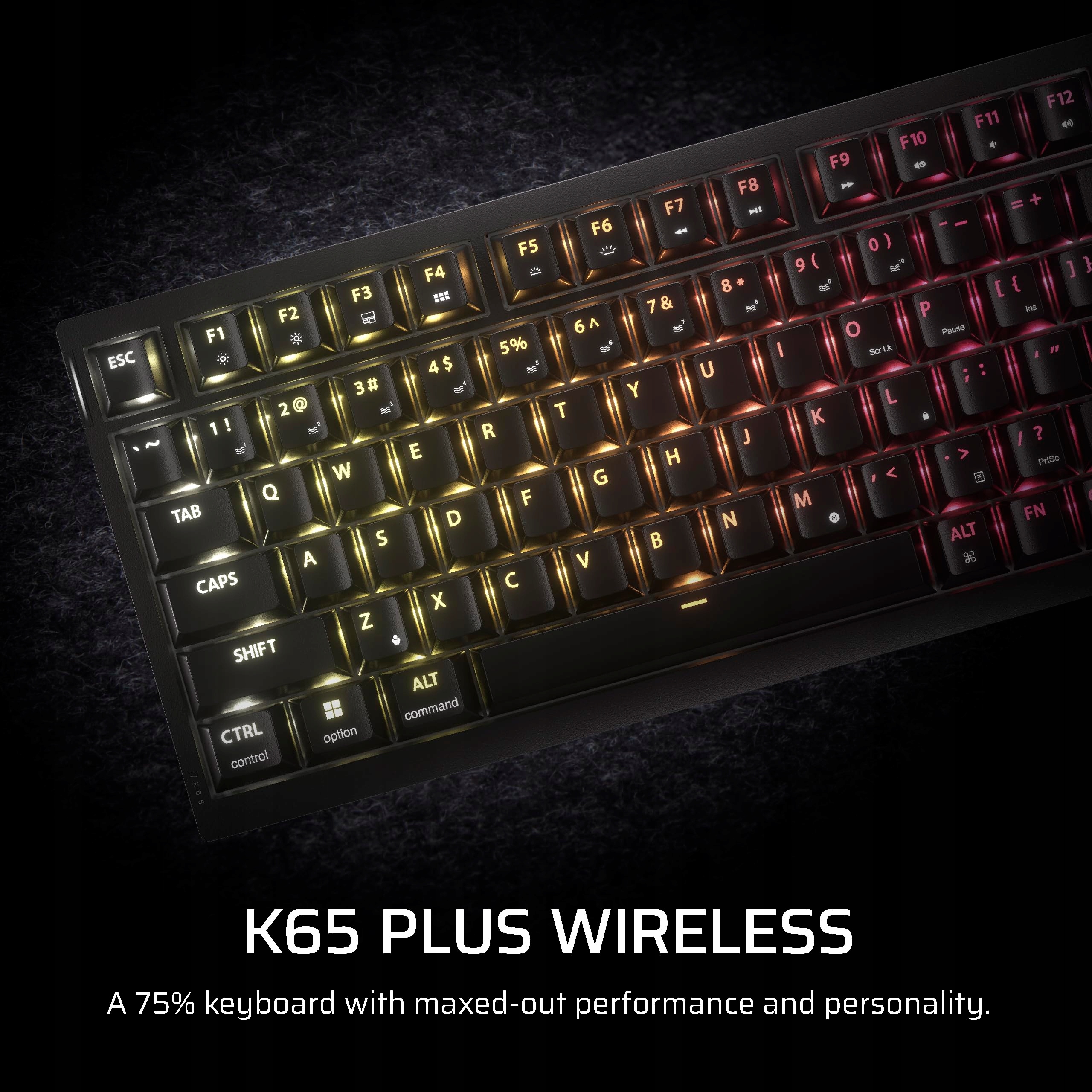 CORSAIR K65 PLUS WIRELESS TACTILE 75% RGB Mechanical Gaming Keyboard — 3