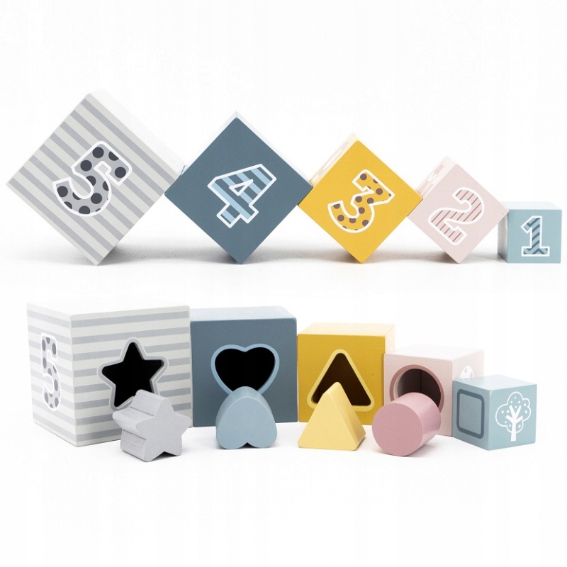 POMYSŁ NA PREZENT DLA DZIECKA 1 ROK DREWNIANA UKŁADANKA ZABAWKA SORTER Bohater brak