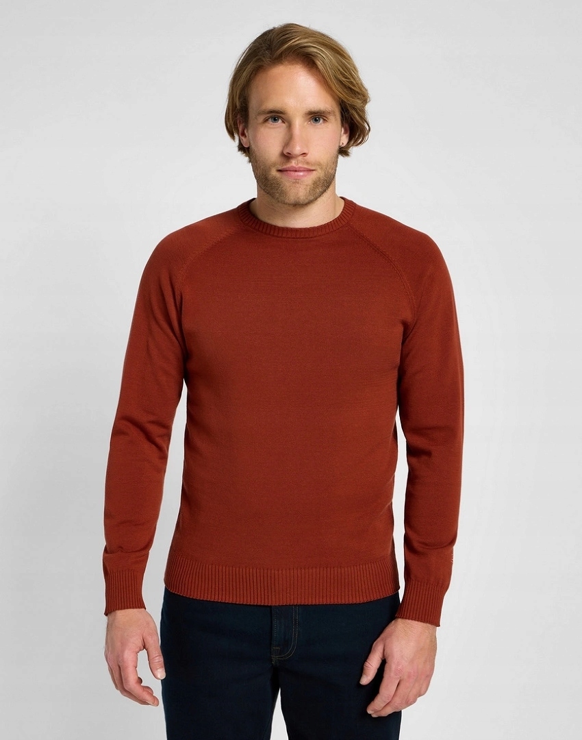 Pánský svetr Lee Clean Raglan Sweater Sweet Maple 112355672 M