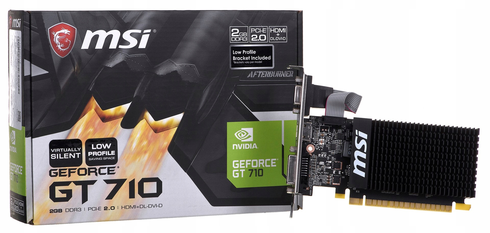 Grafická karta Msi Gf Gt 710 2048MB DDR3/64b V/h/d Pci-e Lp