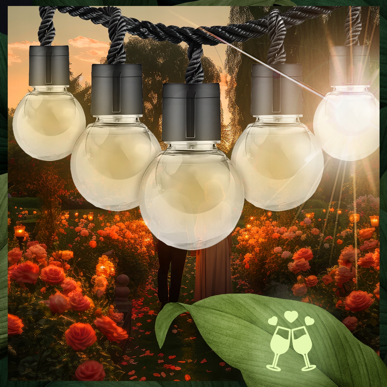 GIRLANDA SOLARNA OGRODOWA ŚWIETLNA XXL 20 ŻARÓWEK NA BALKON KULKI ŁAŃCUCH EAN (GTIN) 5906647701612