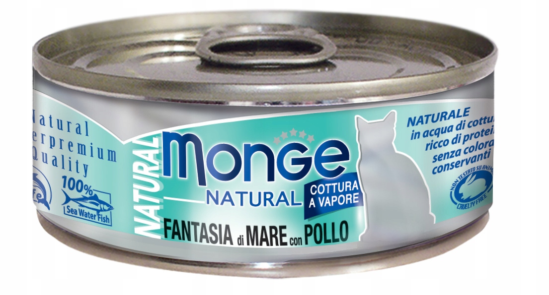 Levně 8 x Monge přírodní mořské plody s kuřecím masem 80 g