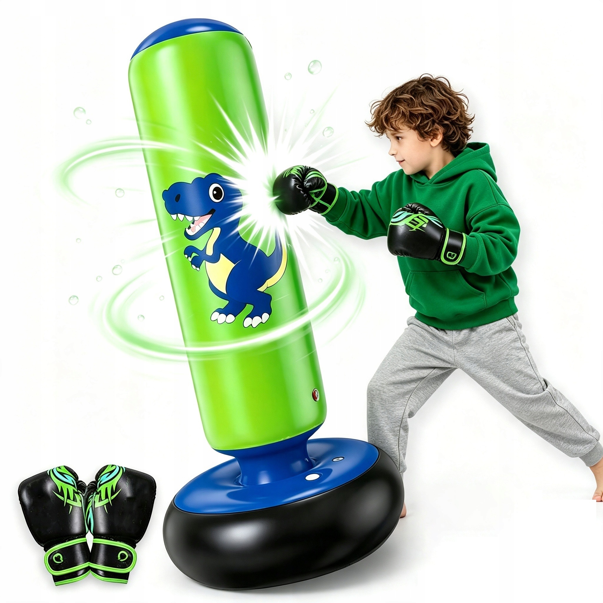 Nafukovací Boxovací Pytel 120 CM Stojící Trénink Děti Dospělí Odolný