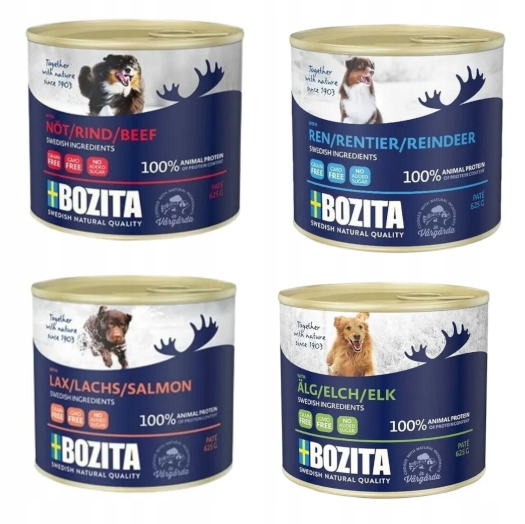 Bozita Pate Mix smaków 12x625g Pasztet bezzbożowa Mix smaków