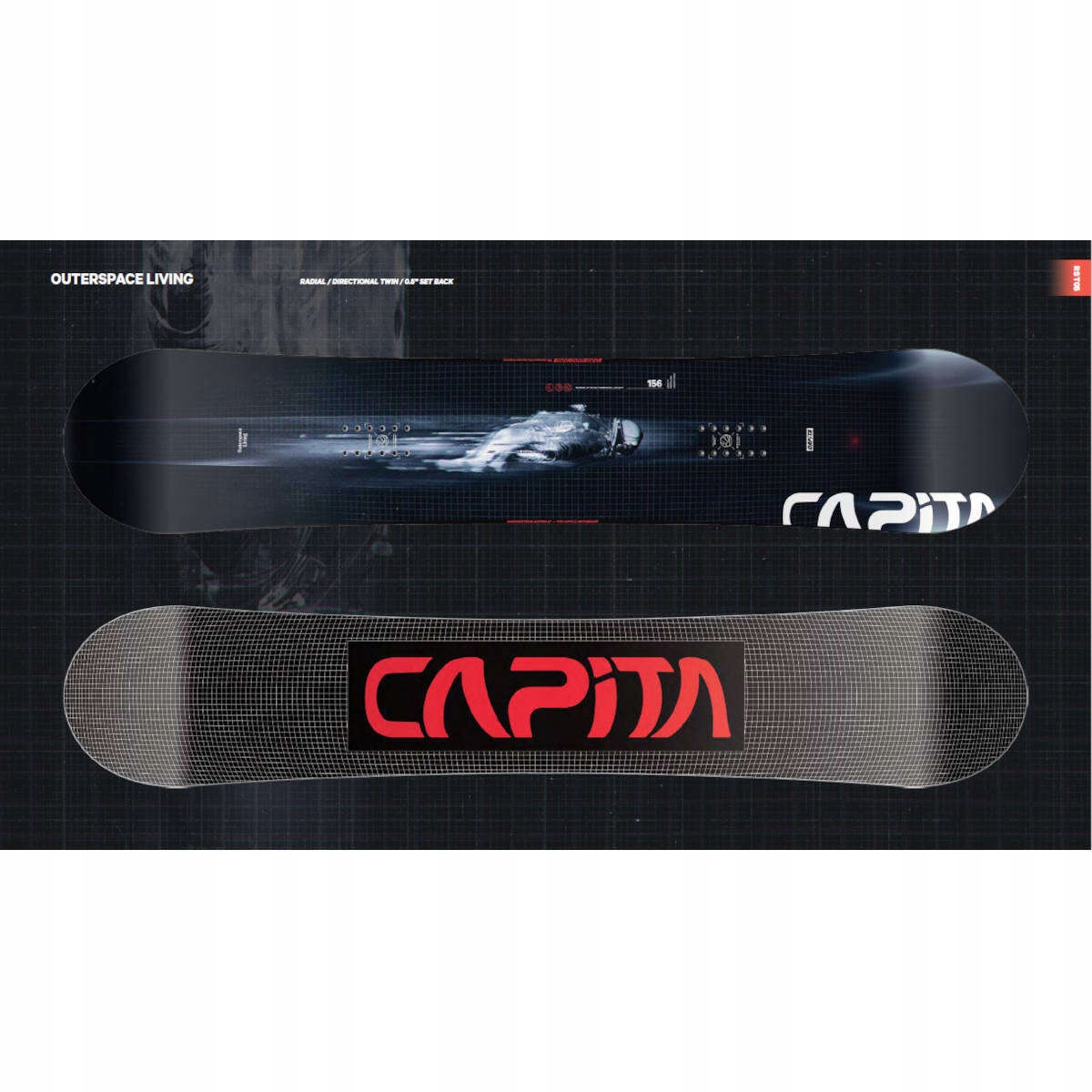 Deska Snowboardowa Capita OUTERSPACE LIVING 2024 154 cm Profil inny