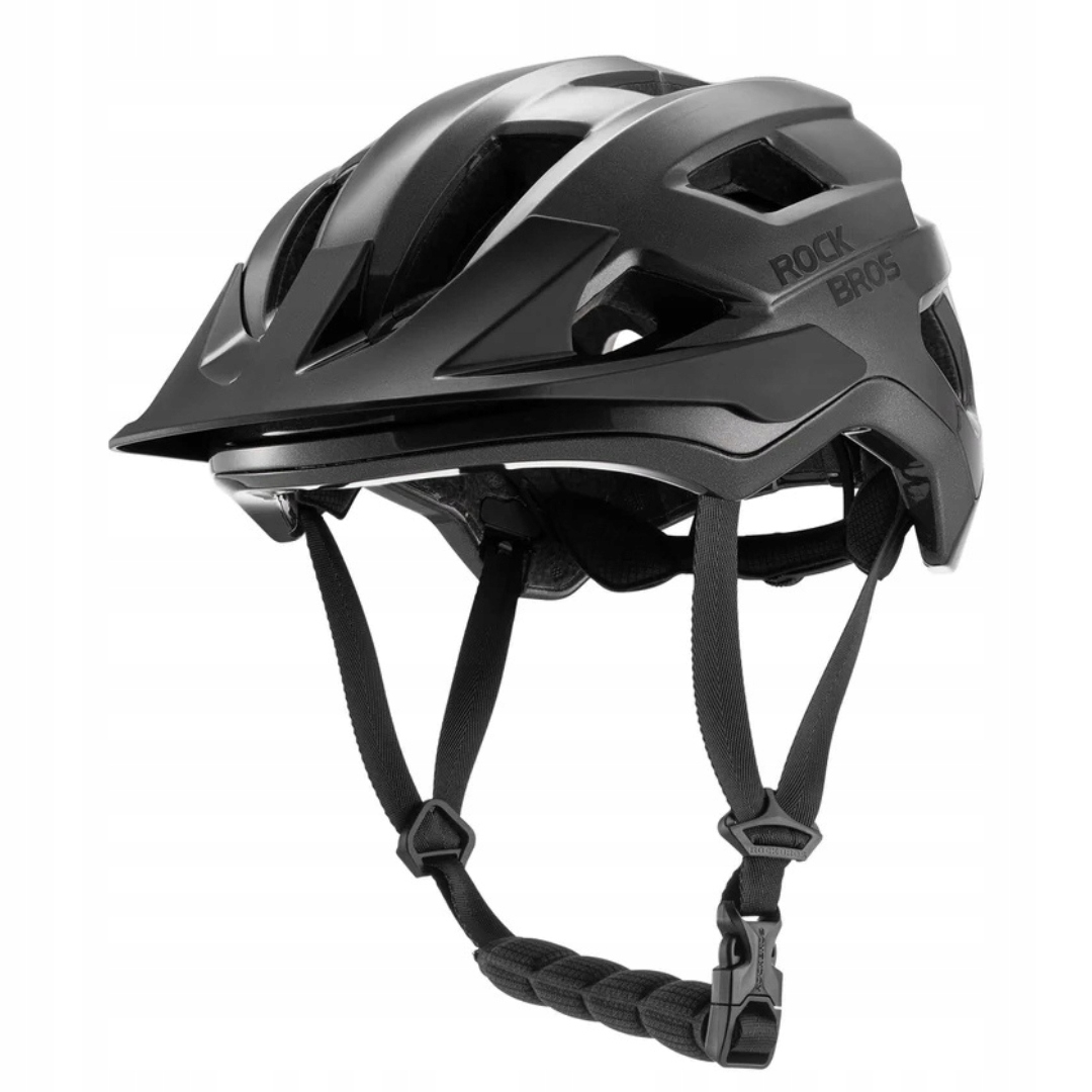 Rockbros Kask Rowerowy Młodzieżowy roz.M 54-58cm Regulowany Szary